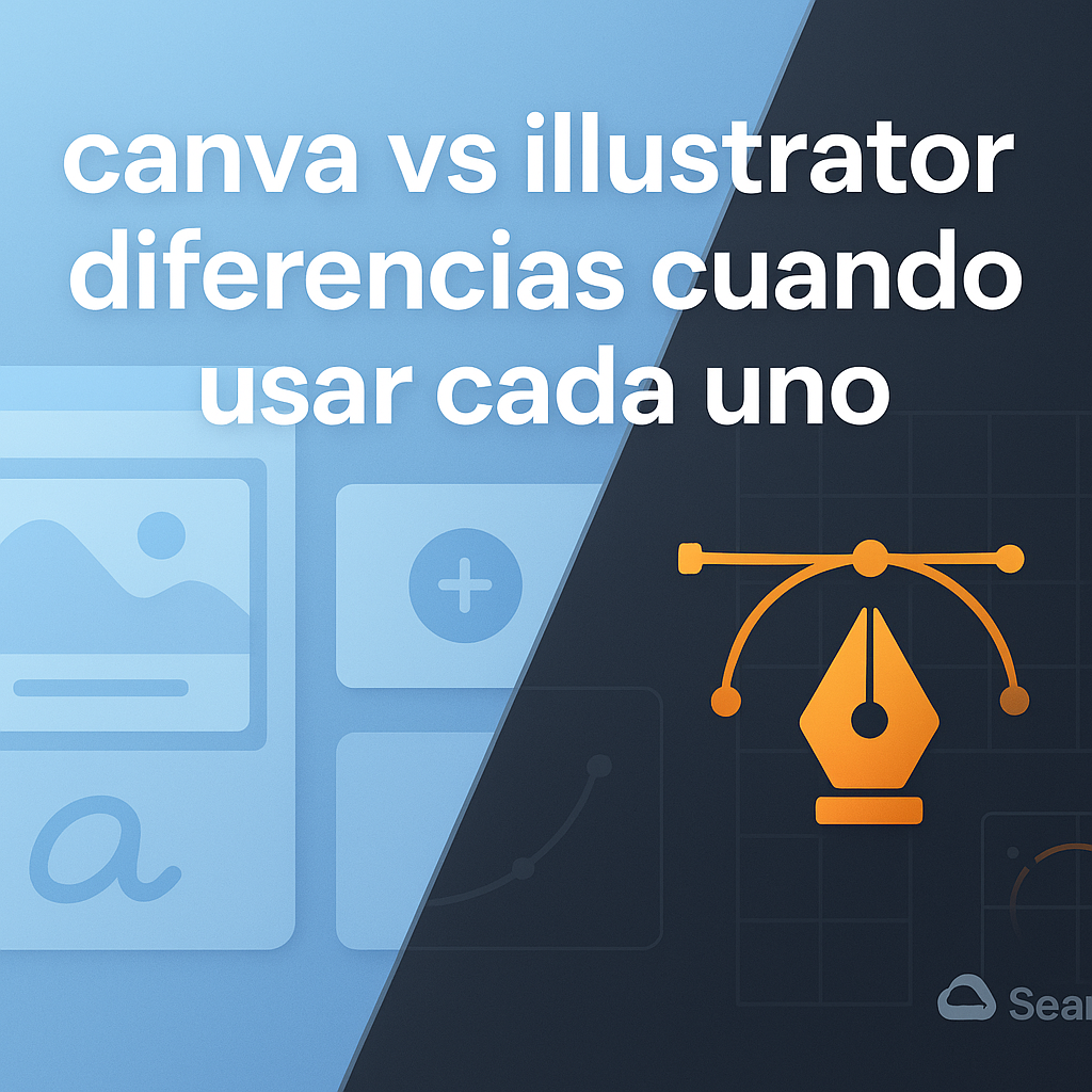 Header image contrasting user-friendly online design tools with advanced vector graphics software, highlighting key differences for design professionals and beginners