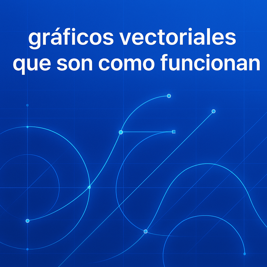 Header illustration showing scalable digital shapes and mathematical curves, representing how vector-based artwork is created and used in professional graphic design.